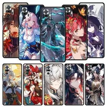 Чехол для телефона Honkai Star Rail Gepard Bronya для Xiaomi Redmi Note 13 12 5G 11 10 Pro 4G Plus 9S 9 8 7 9T 8T 10C 9C 9A, мягкий чехол Redmi Note 12 Pro 5G