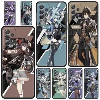 Чехол для телефона Hu Tao Genshin Impact для Samsung Galaxy A51 A71 A21S A12 A11 A31 A52 A41 A32 A01 A23 A33 A53 A73 A03S A13 5G Samsung A32 5G