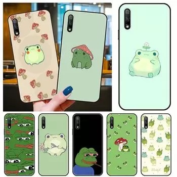 Чехол для телефона Huawei Honor 9X9 9S 10 20 30 S i A 8X 8A 8S 7X 7A Pro Lite, черный силиконовый чехол на заднюю панель Prime Art Animal Frog Honor 7X