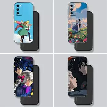 Чехол для телефона Huawei P30 P40 P20 Lite P50 Pro P Smart Z 2019 2020, чехлы Fundas Cover Миядзаки Хаяо аниме «Ходячий замок Хаула» Huawei P10