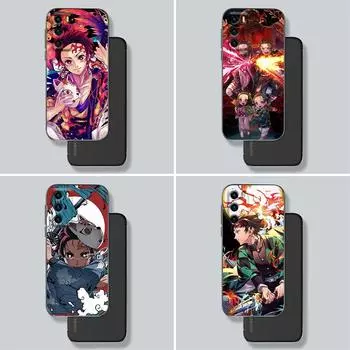 Чехол для телефона Huawei P30 P40 P20 Lite P50 Pro P Smart Z 2019 2020 Чехлы Fundas Cover Аниме Demon Slayer Kamado Tanjirou Nezuko Huawei P10