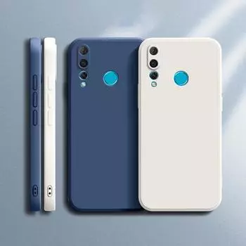 Чехол для телефона Huawei Y6P Y7P 2020 P40 lite E Y6 Y7 Y9 Prime 2019 P Smart Z Camera Protection Silicone Cases Fundas Huawei Y6 2019 чёрный