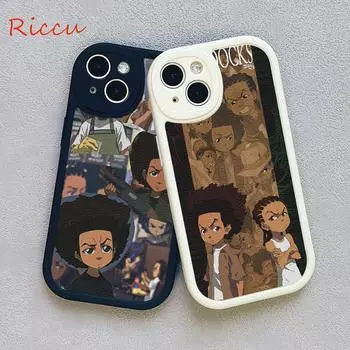 Чехол для телефона Huey Freeman The Boondocks для Iphone 14 13 11 12 Pro MAX 13 12MiNi 7 8plus iphone14 XS XR, защитные чехлы из овечьей кожи 13 pro max