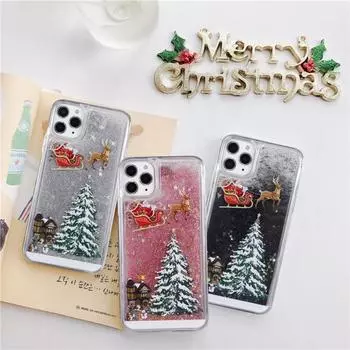 Чехол для телефона идеально подходит для износостойкого чехла с защитой от падения и царапин, зыбучих песков, рождественского чехла для телефона Iphone14/14 Pro/14 Pro for iPhone 14 Plus белый