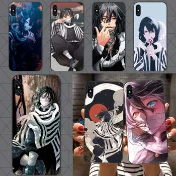 Чехол для телефона Iguro Obanai Demon Slayer для IPhone 14 13 12 11 XS X 8 7 6 Plus Mini Pro Max SE 2022, мягкий черный чехол для телефона iPhone 14