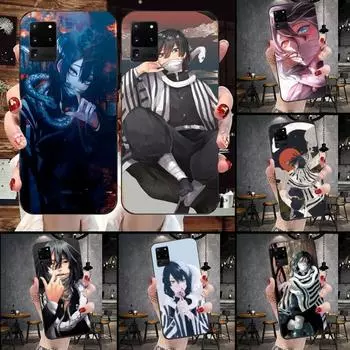 Чехол для телефона Iguro Obanai Demon Slayer для Samsung Galaxy S6 S7 S8 S9 S10 S21 S22 Plus, ультрамягкий черный чехол для телефона Galaxy S30