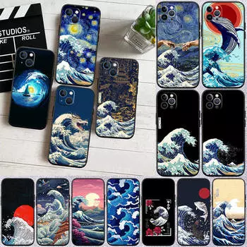 Чехол для телефона II6 Great Wave Off Kanagawa для Samsung A35 A25 A24 A15 A05S A05 M55 M35 M15 A06 A16 A02 A12 A13 A10 A20 A30 A22 A31 A32 A33 A41 A42 A50 Samsung A20 олений