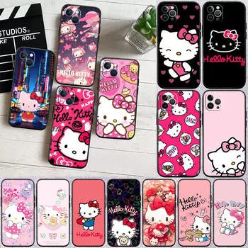 Чехол для телефона II8 Hello kitty для Samsung Note 20 10 Plus Ultra Lite A51 A52 A53 A71 A72 A73 A82 M20 M30 M21 M31 M51 A11 A30S A20S A50S A70 Samsung Note 10 капри