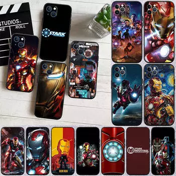 Чехол для телефона II9 Iron Man для Redmi Note 8 9 10 11 12 13 13C 14C 12S 12C 11S 10C 10X 10A 10T 9A 9C 9T 9S 8A 8T Pro Max Plus Prime S2 A3 A3X Redmi A3 4G гагат