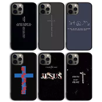 Чехол для телефона «Иисус Христос, Бог, благослови вас» для iPhone 11 12 13 14 Pro Max, мини-чехол для iPhone X XS Max XR 5 6 7 8 Plus Coque iPhone 6plus