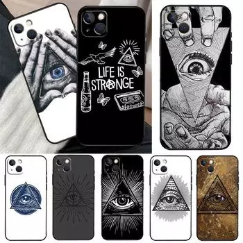 Чехол для телефона Illuminati Eye Occult Pyramid для iPhone 11 12 13 Pro Max XS XR X 6 7 8 Plus 12 13 Mini SE 2020 iPhone 13