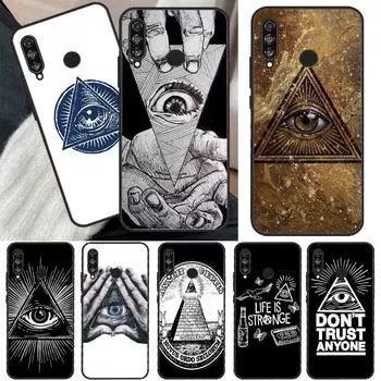 Чехол для телефона Illuminati Eye Occult Pyramid для Honor 50 Pro, Huawei Nova 5T P Smart Z 2019 P20 P30 P40 Lite P50 Pro Huawei P40 Pro
