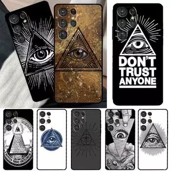 Чехол для телефона Illuminati Eye Occult Pyramid для Samsung Galaxy S23 S22 Ultra S21 S20 FE S8 S9 S10 Note 10 Plus Note 20 Ultra Galaxy S22Ultra