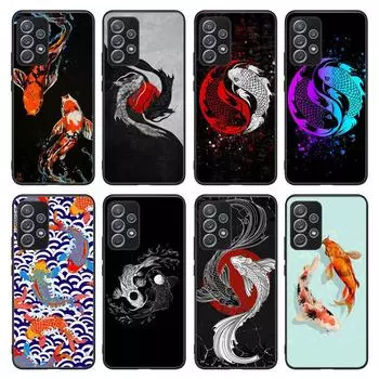 Чехол для телефона «Инь Ян с изображением рыбки» для Samsung Galaxy A03s A10 A20 A21s A31 A40 A41 A42 A50 A51 A52 A70 A71 A72 A32 A82 For Galaxy A02(M02)