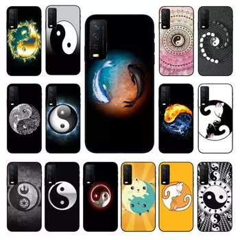 Чехол для телефона «Инь Ян с рыбой» для vivo Y31 Y30 Y33S Y11S Y12S Y17 Y20 Y20S Y21 Y21S Y1S Y53S Y15 Y19 Y91C V23 5G, чехол VIVO Y1S