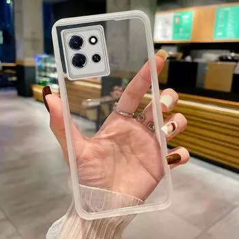 Чехол для телефона Infinix Note 30i 30 Pro 4G 5G, защитная пленка для полнообъективной камеры, прозрачная противоударная мягкая силиконовая задняя крышка для Infinix Note30 Infinix Note 30i белый