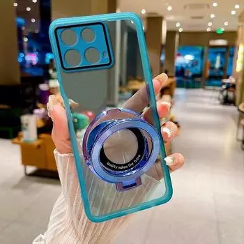 Чехол для телефона Infinix Note 40 4g 40Pro Plus, прозрачный мягкий силиконовый чехол из ТПУ с кольцом, магнитная защитная задняя крышка для Infinix Note 40pro 5G Infinix Note 40 4G чёрный