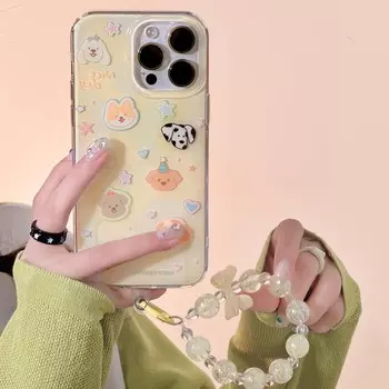 Чехол для телефона Ins Dog Puppy Imd на день рождения с мультяшным животным для Iphone 13 12 Promax, милая задняя крышка для браслета Iphone 11 14 Pro Max for iphone 11