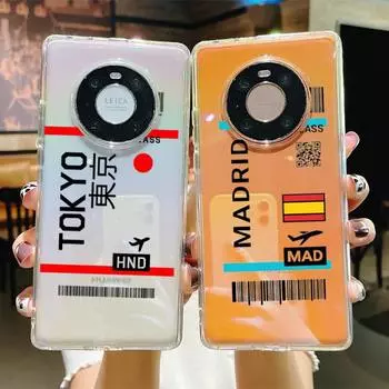 Чехол для телефона INS Light Ticket Airplane для Samsung S20 ULTRA S30 для Redmi 8 для Xiaomi Note10 для Huawei Y6 Y5 S20 ULTRA 5G