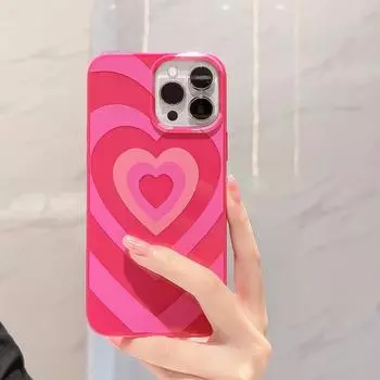 Чехол для телефона INS Sweet Love Heart для iPhone 15 14 13 12 11 Pro Max Mini XS X XR 7 8 Plus SE, мягкий силиконовый защитный чехол-бампер For iPhoneSE 2020