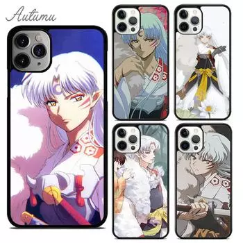Чехол для телефона Inuyasha Sesshomaru Anime для iPhone 11 12 13 14 Pro Max mini XR XS SE 2020 6S 7 8 Plus Samsung Galaxy S21 S22 iPhone 6plus