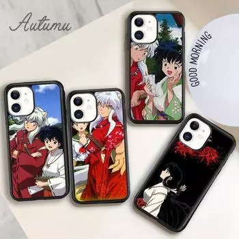 Чехол для телефона Inuyasha Sesshoumaru Higurashi Kagome для iPhone 11 12 13 14 Pro Max mini XR XS SE 2020 7 8 Plus Galaxy S21 S22 iPhone 6plus
