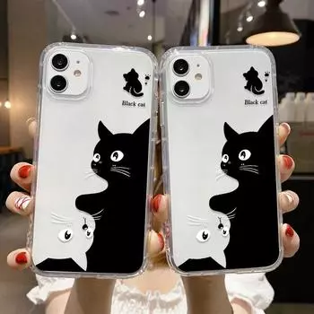 Чехол для телефона iPhone 11 13 12 14 15 Pro Max SE XR XS 6 7 8 Plus 12 13 mini Samsung A55 S24 S23 A54 A05S S22 A12 Redmi Note 11 10 13c 9A 10 poco c65 iPhone 11 чистый