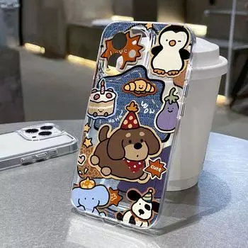 Чехол для телефона iPhone 11 13 12 14 15 16 XR XS Pro Max 7 8 Plus Samsung A55 A15 Redmi note 13 12 OPPO A18 A16 Vivo Y17S V27 Honor 9 10 Infinix 40 30 iPhone 11 чистый