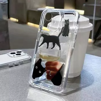 Чехол для телефона iPhone 11 13 12 14 15 16 XR XS Pro Max 7 8 Plus Samsung A55 A15 Redmi note 13 12 OPPO A18 A16 Vivo Y17S V27 Honor 9 10 Infinix 40 30 iPhone 11 чистый