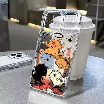 Чехол для телефона iPhone 11 13 12 14 15 16 XR XS Pro Max 7 8 Plus Samsung A55 A15 Redmi note 13 12 OPPO A18 A16 Vivo Y17S V27 Honor 9 10 Infinix 40 30 iPhone 11 чистый