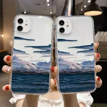 Чехол для телефона iPhone 11 13 12 14 15 Pro Max SE XR XS 6 7 8 Plus 12 13 mini Samsung A55 S24 S23 A54 A05S S22 A12 Redmi Note 11 10 13c 9A 10 poco c65 iPhone 11 синий