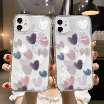 Чехол для телефона iPhone 11 13 12 14 15 Pro Max SE XR XS 6 7 8 Plus 12 13 mini Samsung A55 S24 S23 A54 A05S S22 A12 Redmi Note 11 10 13c 9A 10 poco c65 iPhone 11 фиолетовый