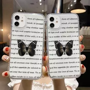 Чехол для телефона iPhone 11 13 12 14 15 Pro Max SE XR XS 6 7 8 Plus 12 13 mini Samsung A55 S24 S23 A54 A05S S22 A12 Redmi Note 11 10 13c 9A 10 poco c65 iPhone 11 чёрный