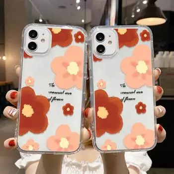 Чехол для телефона iPhone 11 13 12 14 15 Pro Max SE XR XS 6 7 8 Plus 12 13 mini Samsung A55 S24 S23 A54 A05S S22 A12 Redmi Note 11 10 13c 9A 10 poco c65 iPhone 11 красный