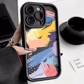 Чехол для телефона iPhone 11 13 12 14 15 16 Pro Max 7 8 Plus XR XS Max Samsung A55 S24 S23 A02S Redmi 9 13C 9A 10 A3 OPPO A15S A16 A17 A18 A38 A53 A54 A31 SamSung M40S чёрный