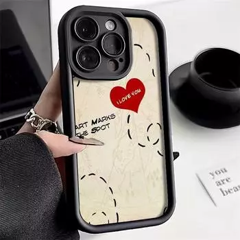 Чехол для телефона iPhone 11 13 12 14 15 16 Pro Max 7 8 Plus XR XS Max Samsung A55 S24 S23 A02S Redmi 9 13C 9A 10 A3 OPPO A15S A16 A17 A18 A38 A53 A54 A31 SamSung M40S чёрный