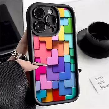 Чехол для телефона iPhone 11 13 12 14 15 16 Pro Max 7 8 Plus XR XS Max Samsung A55 S24 S23 A02S Redmi 9 13C 9A 10 A3 OPPO A15S A16 A17 A18 A38 A53 A54 A31 SamSung M40S чёрный