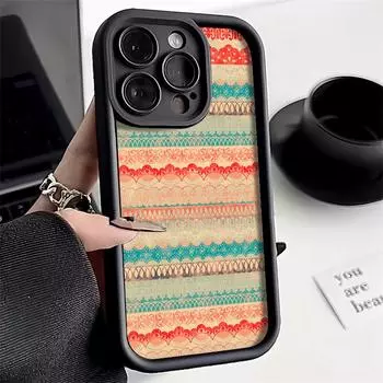 Чехол для телефона iPhone 11 13 12 14 15 16 Pro Max 7 8 Plus XR XS Max Samsung A55 S24 S23 A02S Redmi 9 13C 9A 10 A3 OPPO A15S A16 A17 A18 A38 A53 A54 A31 SamSung M40S чёрный