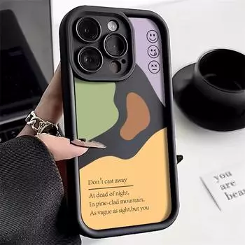 Чехол для телефона iPhone 11 13 12 14 15 16 Pro Max 7 8 Plus XR XS Max Samsung A55 S24 S23 A02S Redmi 9 13C 9A 10 A3 OPPO A15S A16 A17 A18 A38 A53 A54 A31 SamSung M40S чёрный