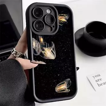 Чехол для телефона iPhone 11 13 12 14 15 16 Pro Max 7 8 Plus XR XS Max Samsung A55 S24 S23 A02S Redmi 9 13C 9A 10 A3 OPPO A15S A16 A17 A18 A38 A53 A54 A31 SamSung M40S чёрный