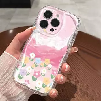 Чехол для телефона iPhone 11 13 12 14 15 16 XR XS Pro Max 7 8 Plus Samsung A55 A15 Redmi note 13 12 OPPO A18 A16 Vivo Y17S V27 Honor 9 10 Infinix 40 30 iPhone 15 белый