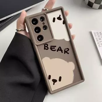 Чехол для телефона iPhone 11 13 12 14 15 16 Pro Max XR XS Samsung A15 A55 A05 Redmi 12 13C OPPO A16 A18 A60 Reno 11 Vivo Y17S Y12 infinix note 40 smart 8 Samsung S25 Ultra кофейный