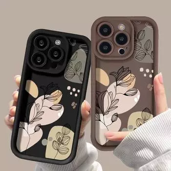 Чехол для телефона iPhone 11 13 12 14 15 16 Pro Max XR XS Samsung A15 A55 A05 Redmi 12 13C OPPO A16 A18 A60 Reno 11 Vivo Y17S Y12 infinix note 40 smart 8 iPhone 7&8 розовый