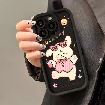 Чехол для телефона iPhone 11 13 12 14 15 16 Pro Max XR XS Samsung A15 A55 A05 Redmi 12 13C OPPO A16 A18 A60 Reno 11 Vivo Y17S Y12 infinix note 40 smart 8 iPhone 7&8 розовый