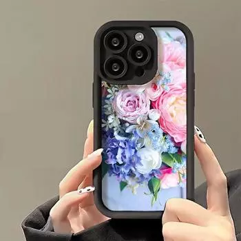 Чехол для телефона iPhone 11 13 16 Pro Max iPhone 14 15 Pro Max 12 13 Pro Max 16 Plus 7 8 Plus 13 Pro 14 Pro Samsung S24 FE A55 A05S A54 A06 S22 A15 S23 OPPO A60 4G чёрный