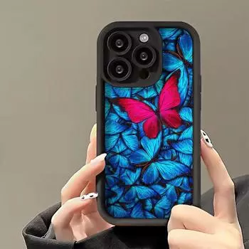 Чехол для телефона iPhone 11 13 16 Pro Max iPhone 14 15 Pro Max 12 13 Pro Max 16 Plus 7 8 Plus 13 Pro 14 Pro Samsung S24 FE A55 A05S A54 A06 S22 A15 S23 OPPO A60 4G чёрный