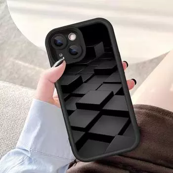 Чехол для телефона iPhone 11 13 16 Pro Max iPhone 14 15 Pro Max 12 13 Pro Max 16 Plus 7 8 Plus 13 Pro 14 Pro Samsung S24 FE A55 A05S A54 A06 S22 A15 S23 OPPO A60 4G чёрный