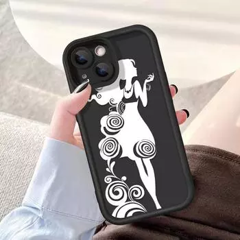 Чехол для телефона iPhone 11 13 16 Pro Max iPhone 14 15 Pro Max 12 13 Pro Max 16 Plus 7 8 Plus 13 Pro 14 Pro Samsung S24 FE A55 A05S A54 A06 S22 A15 S23 OPPO A60 4G чёрный