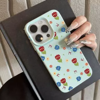 Чехол для телефона iPhone 11 13, чехол для iPhone 12 14 15 16 Pro Max 12 Pro 15 Plus, кожаный, окрашенный, водонепроницаемый, устойчивый к падениям и износу, мультяшный iPhone 16 Pro Max розовый