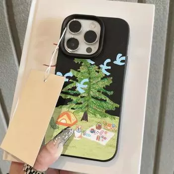 Чехол для телефона iPhone 11 13, чехол для iPhone 12 14 15 16 Pro Max 12 Pro 15 Plus, кожаный, окрашенный, водонепроницаемый, устойчивый к падениям и износу, мультяшный iPhone 16 Pro Max розовый